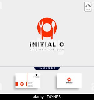 Erste o Food Equipment einfaches Logo Vorlage Vektor icon abstrakt-Vektor Stock Vektor