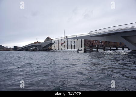 Der innere Hafen Brücke, Kopenhagen, Dänemark Stockfoto