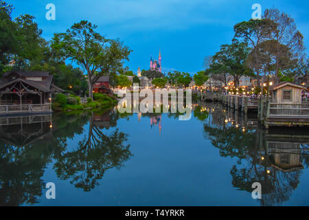 Orlando, Florida. März 19, 2019. Jungle Cruise Segeln auf Adventureland im Magic Kingdom in Walt Disney World (2) Stockfoto