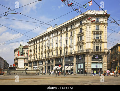 Platz Cordusio in Mailand. In der Lombardei. Italien Stockfoto