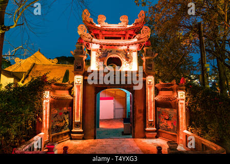 Tempel des Jade Mountain in Hanoi, Vietnam Stockfoto