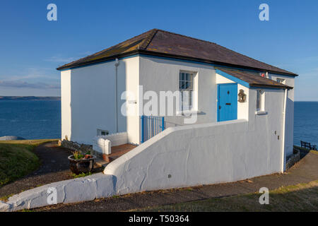 Die alte Küstenwache Haus in Tenby, Dyfed, Wales. Stockfoto