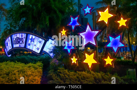 Orlando, Florida, 27. März 2019. Beleuchtete Hollywood Studios im Walt Disney World (1) Stockfoto