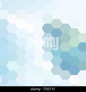 Sechseckige geometrische Muster Pastell blau Stockfoto