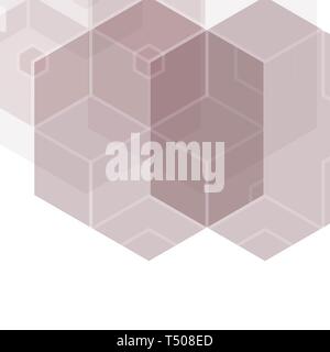 Braun Sechsecken. Abstrakt Hintergrund. polygonalen Stil origami Mosaik Stockfoto