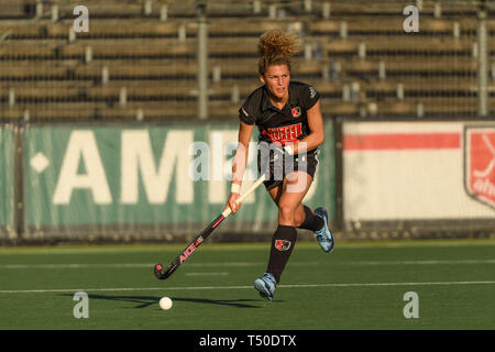 AMSTERDAM, 19-04-2019, Euro Hockey Club Cup 2019. Veranstaltungsort: Wagener Stadion. Maria Verschoor während des Spiels UHC Hamburg vs AH&BC Amsterdam. Stockfoto