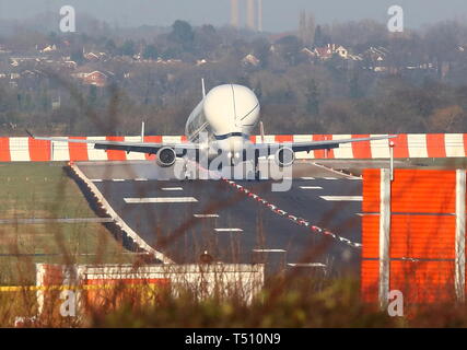 Beluga und Beluga XL vom Hawarden Airport credit Ian Fairbrother/Alamy Stockfotos Stockfoto