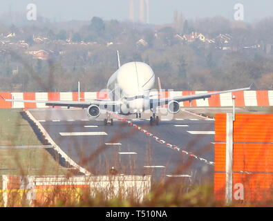 Beluga und Beluga XL vom Hawarden Airport credit Ian Fairbrother/Alamy Stockfotos Stockfoto