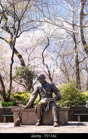 Hans Christian Anderson Statue ist im Central Park, New York City, USA Stockfoto