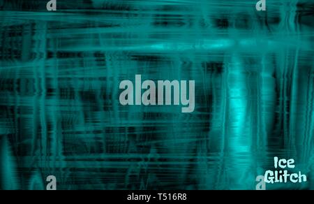 Blauen Risse im Eis Textur Vektor mesh glitch Stil Stock Vektor