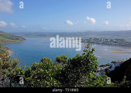 Die Lagune von Knysna, Garden Route, Südafrika. Stockfoto