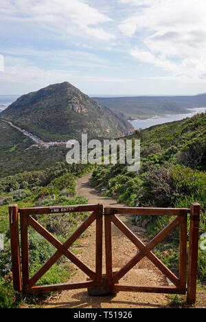 "Keine Eingabe" Schild am Cape Point am Kap der Guten Hoffnung Nature Reserve in der Nähe von Kapstadt, Südafrika. Stockfoto