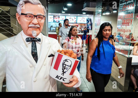 Cartagena Colombia, KFC, Kentucky Fried Chicken, American, Fast Food, Restaurant Restaurants Essen Essen gehen Cafe Cafés Bistro, Kette, lateinamerikanisches Latein Stockfoto