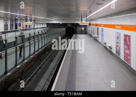 Glasgow Buchanan Street U-Bahnstation auf der SPT Glasgow der u-bahn Stockfoto