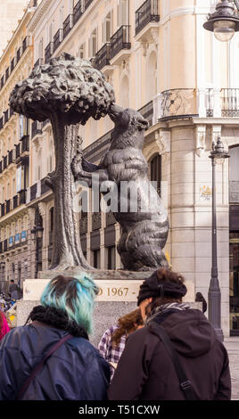 El Oso y El Madroño. Madrid. España Stockfoto