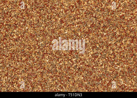 Textur dekorativen Putz auf der Grundlage der kleinen farbigen Marmor Steine und Acrylklebstoff Zusammensetzung, close-up Zusammenfassung Hintergrund, aus der Nähe. Mix o Stockfoto