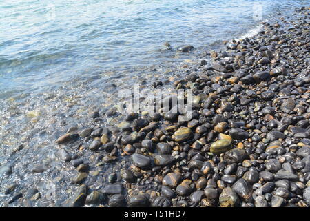 Die schönen Rocky Beach, Koh hin Ngam, Tarutao Marine National Park in Songkhla Provinz, Thailand Stockfoto