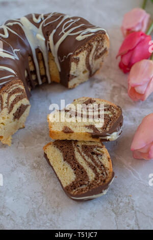 Zebra-Kuchen Stockfoto