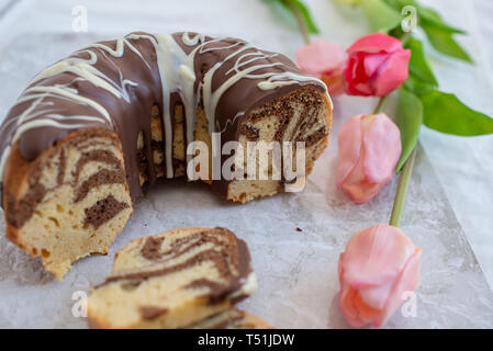 Zebra-Kuchen Stockfoto
