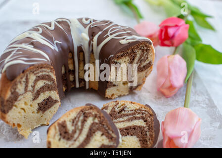 Zebra-Kuchen Stockfoto