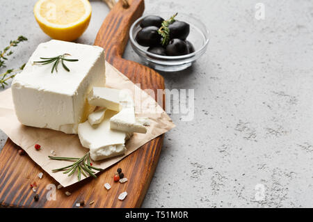 Traditionelle griechische Produkte Konzept Stockfoto