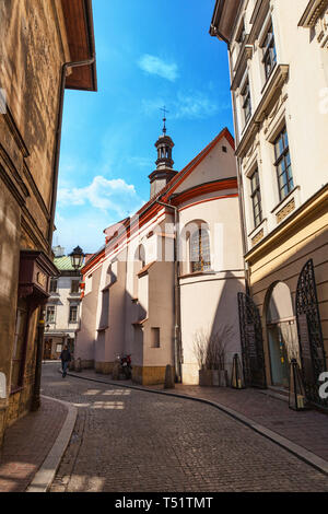 CHISINAU, Moldawien - 19. APRIL 2019: Krakau - Polens historische Zentrum, einer Stadt mit alter Architektur Stockfoto