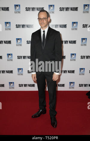 Besetzung und Berühmtheiten besuchen die ay Mein Name "de Luxe Premiere im Odeon Leicester Square mit: Jay Stern Wo: London, Großbritannien Wann: 19 Mar 2019 Credit: Phil Lewis/WENN.com Stockfoto