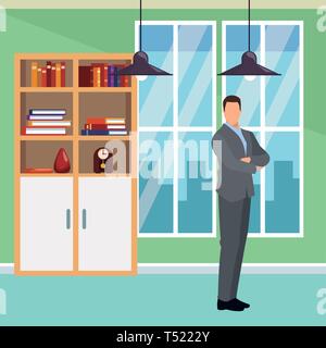 Geschäftsmann avatar cartoon Charakter Stock Vektor