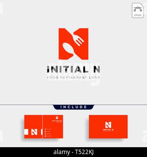 Erste n Food Equipment einfaches Logo Vorlage Vektor icon abstrakt-Vektor Stock Vektor
