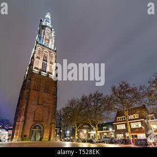 Die Liebfrauenkirche Vrouwetoren, ein Kirchturm in Amersfoort, Niederlande Stockfoto