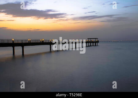 Kuwait Natur Schönheit bei Tag und Nacht Stockfoto