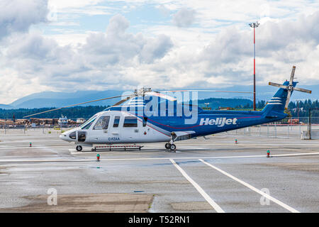 NANAIMO, BRITISH COLUMBIA - 20. Mai 2016: Nanaimo ist eine Stadt und Hafen an der Ostküste von Vancouver Island. Stockfoto