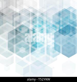 Vektor abstrakte Wissenschaft Hintergrund. Hexagon geometrischen Design. Stockfoto