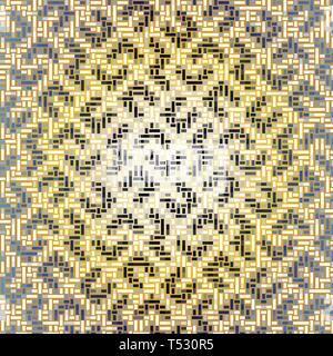 Vector pattern mit gestreiften Elemente. Geometrisch-abstrakte Textur. Stilvolle Hintergrund mit sich wiederholenden geometrischen Formen. Stockfoto