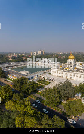 Indien, Neu-Delhi, Sikh Tempel Stockfoto