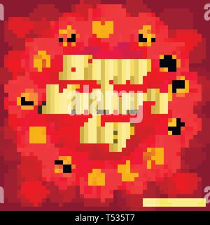 Happy Mother's Day Grußkarte. Typografie Design für Grußkarten und Poster mit rosa Herzen und Konfetti. Design Template für Muttertag. Stock Vektor