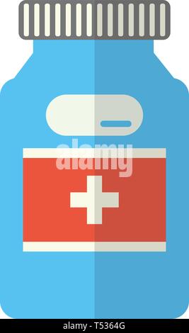 Medizin Flachbild Multicolor Symbol Stock Vektor
