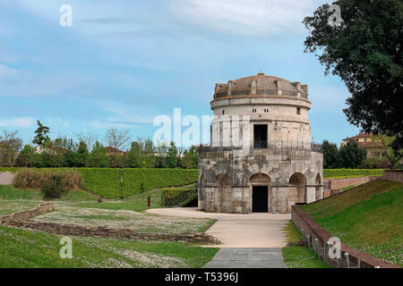 Das Mausoleum des Theoderich in Ravenna, Italien Stockfoto