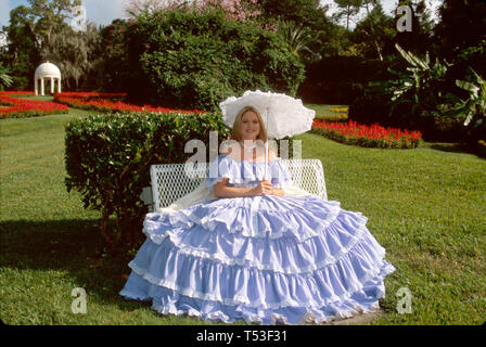 Florida Polk County Winter Haven Cypress Gardens Southern Belle in Original Gardens Pavillon, Besucher reisen Reise Tour Tourismus Wahrzeichen lan Stockfoto