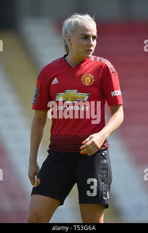 Von Manchester United Alex Greenwood während der FA Frauen Gleiches an Leigh Sports Village. Stockfoto