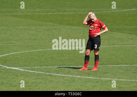 Von Manchester United Alex Greenwood während der FA Frauen Gleiches an Leigh Sports Village. Stockfoto