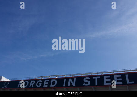 Die Außenseite des Bramall Lane, Sheffield United Football Club. Stockfoto