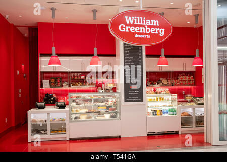 WILLIAM GREENBERG DESSERTS, ein Shop bei 20 Hudson Yards auf der West Side von Manhattan Stockfoto