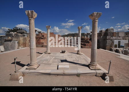 Tempelruinen in Ephesus, Türkei Stockfoto