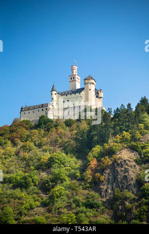 Schönen Marksburg in Deutschland Stockfoto