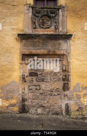 Bricked Up Door Way Bells Brae Dean Village Edinburgh Schottland Großbritannien Stockfoto