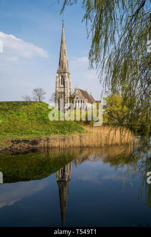 Die St. Alban Kirche in Kopenhagen, Dänemark. Stockfoto