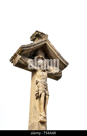 Statue von Christus am Kreuz Stockfoto