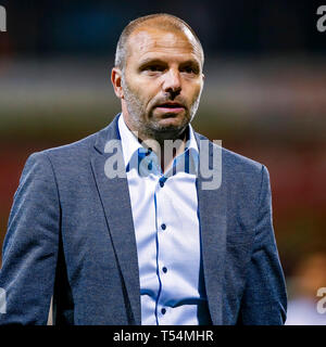 Venlo, Niederlande. 20 Apr, 2019. Fußball, niederländischen Eredivisie Saison 2018 - 2019, Covebo Stadion De Koel, VVV Venlo Trainer Maurice Steijn nach dem Match VVV Venlo - De Graafschap Credit: Pro Schüsse/Alamy leben Nachrichten Stockfoto