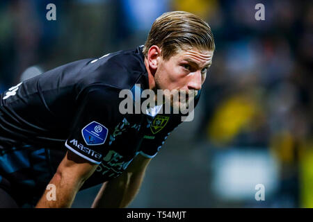 Venlo, Niederlande. 20 Apr, 2019. Fußball, niederländischen Eredivisie Saison 2018 - 2019, Covebo Stadion De Koel, VVV Venlo Torwart Lars Unnerstall Credit: Pro Schüsse/Alamy leben Nachrichten Stockfoto